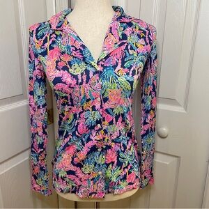 Lilly Pulitzer “Seen and Heard” Pajama top button-up